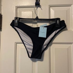 Cup She Black Bikini Bottoms- size medium